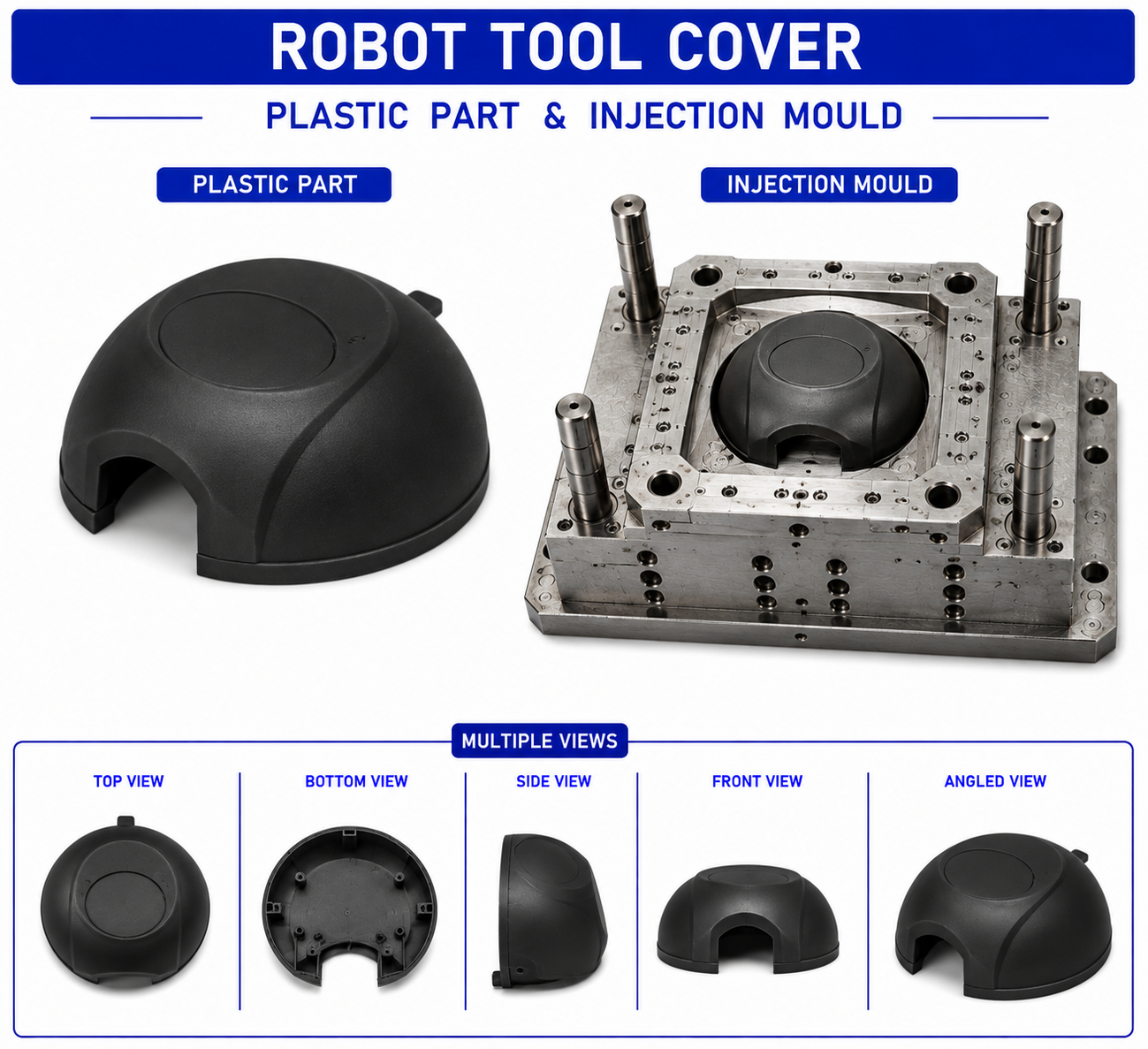 Robot Plastic Tool Cover Mould and Moulding Services
